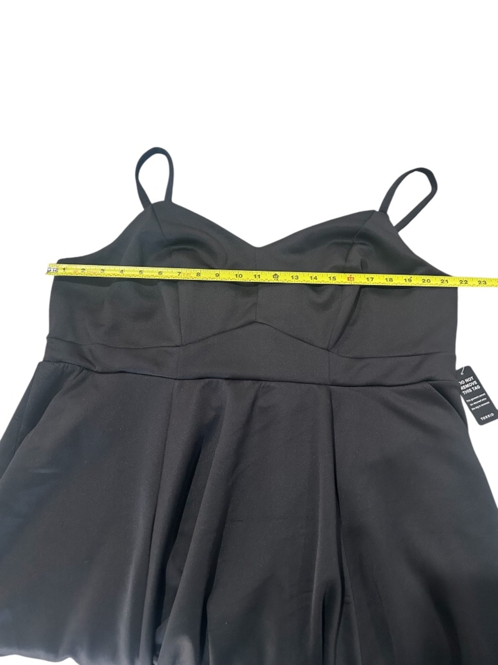 Torrid Mini Scuba Lace Up Fit-And-Flare Black Mini Dress Corset NWT 3X (22-24) - Picture 9 of 13